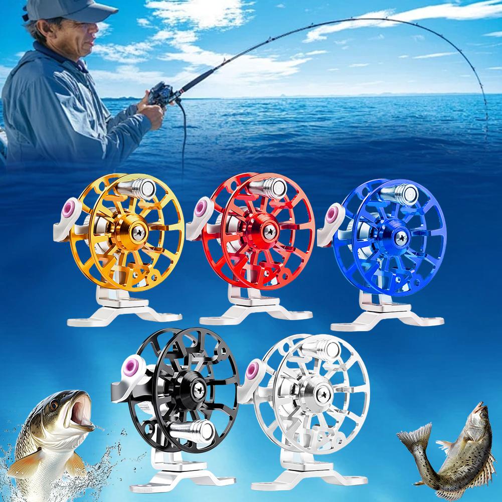 Ice Fishing Reel - Mini Volledig Metalen Visreel Draagbare Vlot
