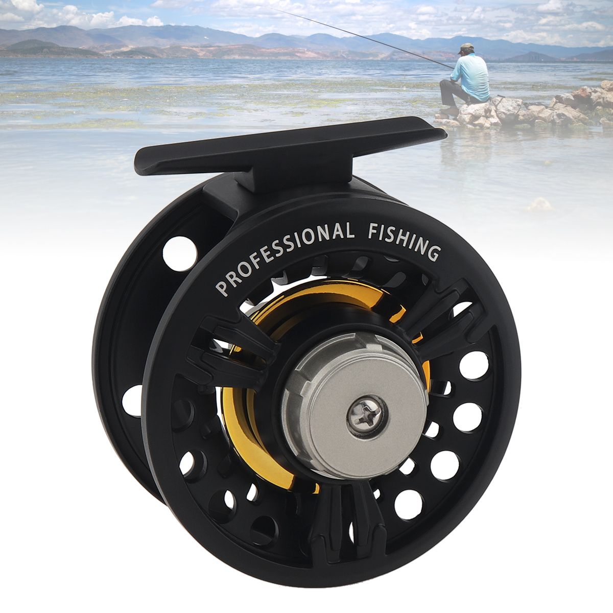 Ice Fishing Reel - 3BB kogellager volledig metalen vliegvistuig ijsviswiel,