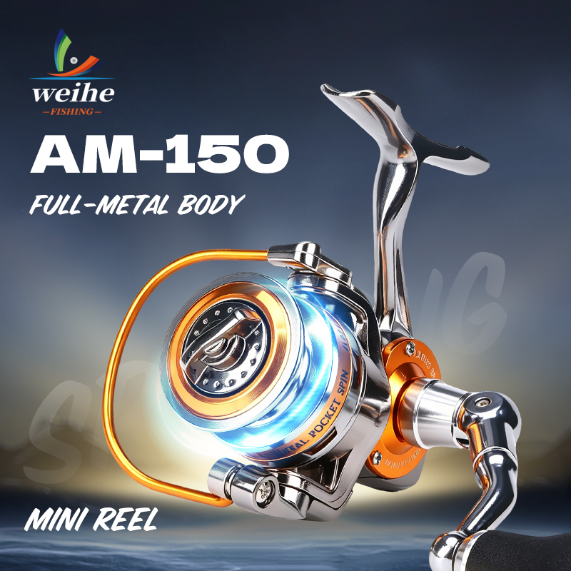WEIHE 150 # Mini metalen spinh - Ice Fishing Reel recensie en prijs