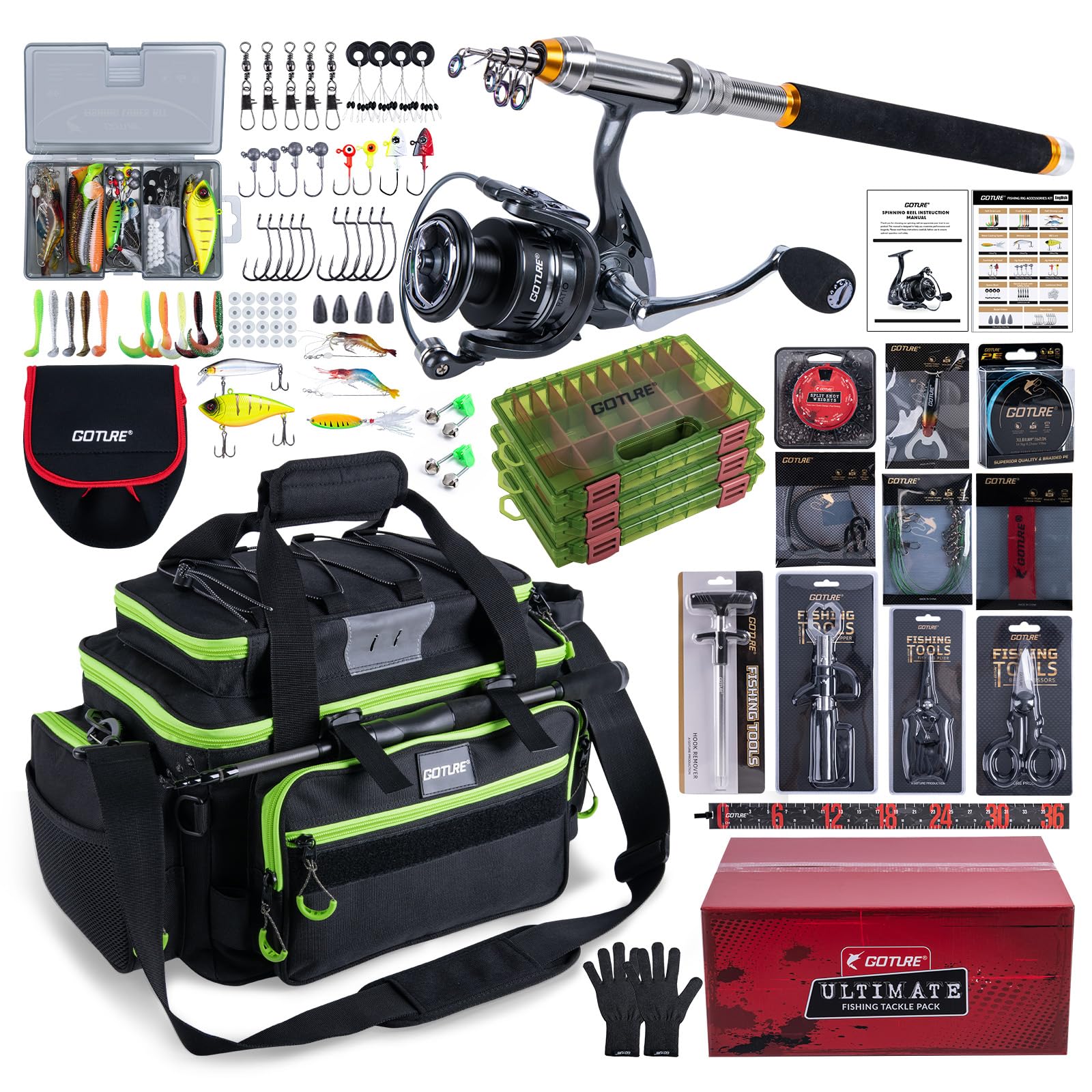 Goture Draagbare Reisvisset Te - Reel Bag recensie en prijs