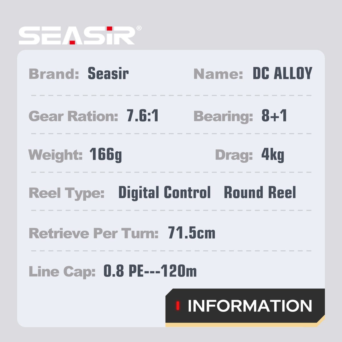 SEASIR DC Alloy ALL-metal Rond - Surf Reel recensie en prijs
