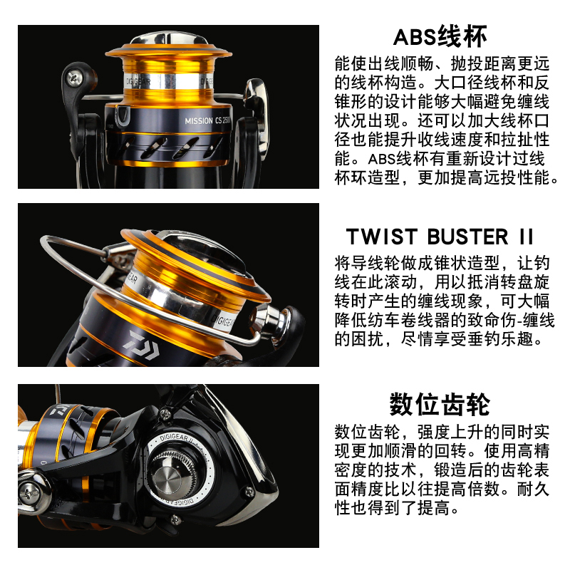 DAIWA Visserij-reel MISSION CS - Reel Spare Spool recensie en prijs